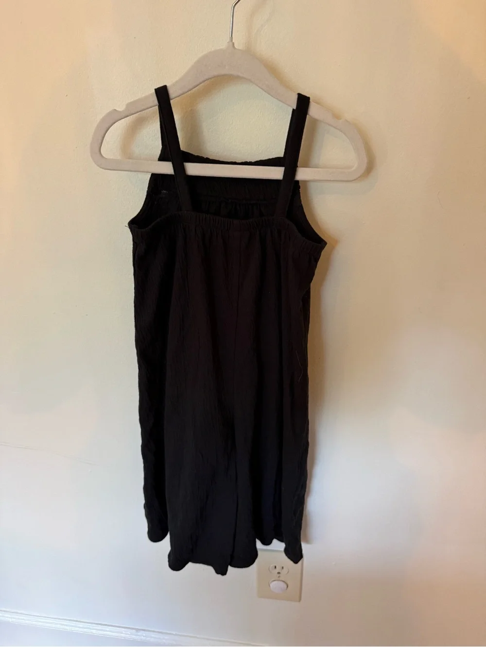 Old Navy Black Crochet-Trim Romper